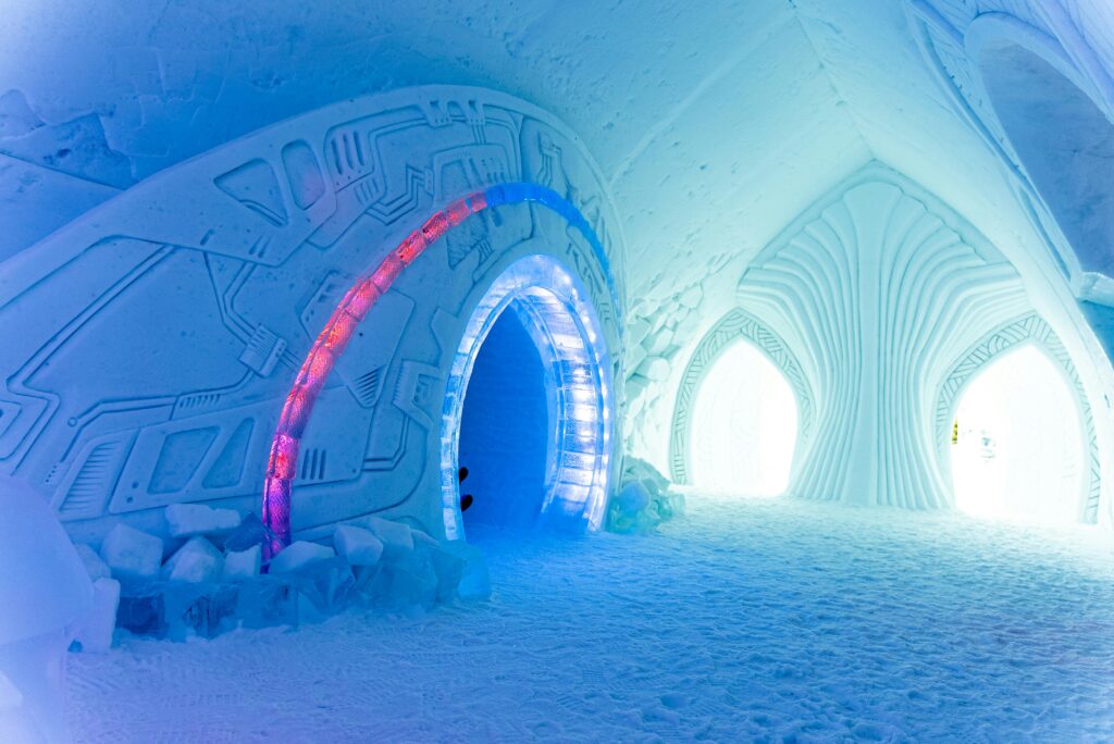 Ice hotel de glace